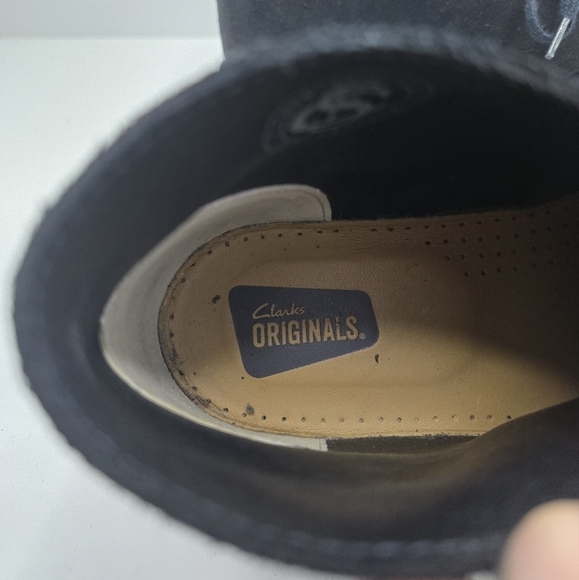 Clarks | Bushacre 2 navy classic granola gumsole booties shoes | WMS 7 - Picture 5 of 12
